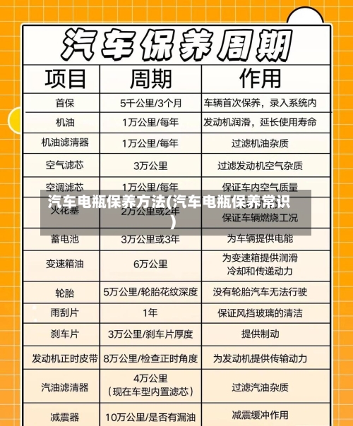 汽车电瓶保养方法(汽车电瓶保养常识)-第3张图片