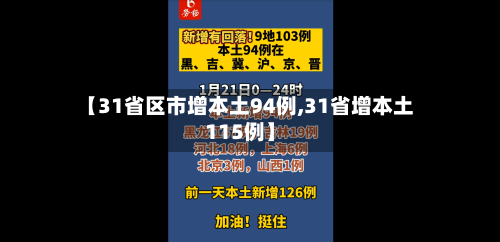 【31省区市增本土94例,31省增本土115例】-第2张图片