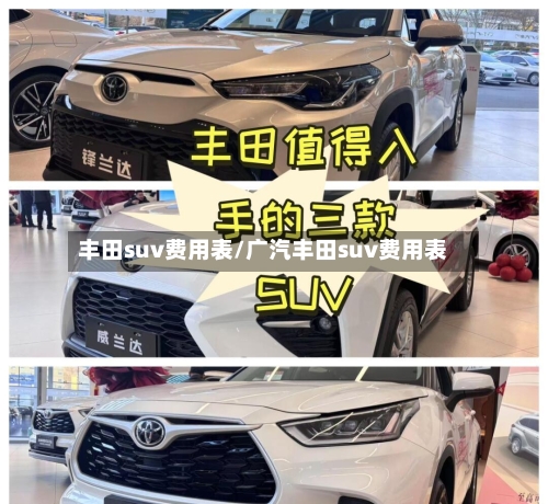丰田suv费用表/广汽丰田suv费用表-第2张图片