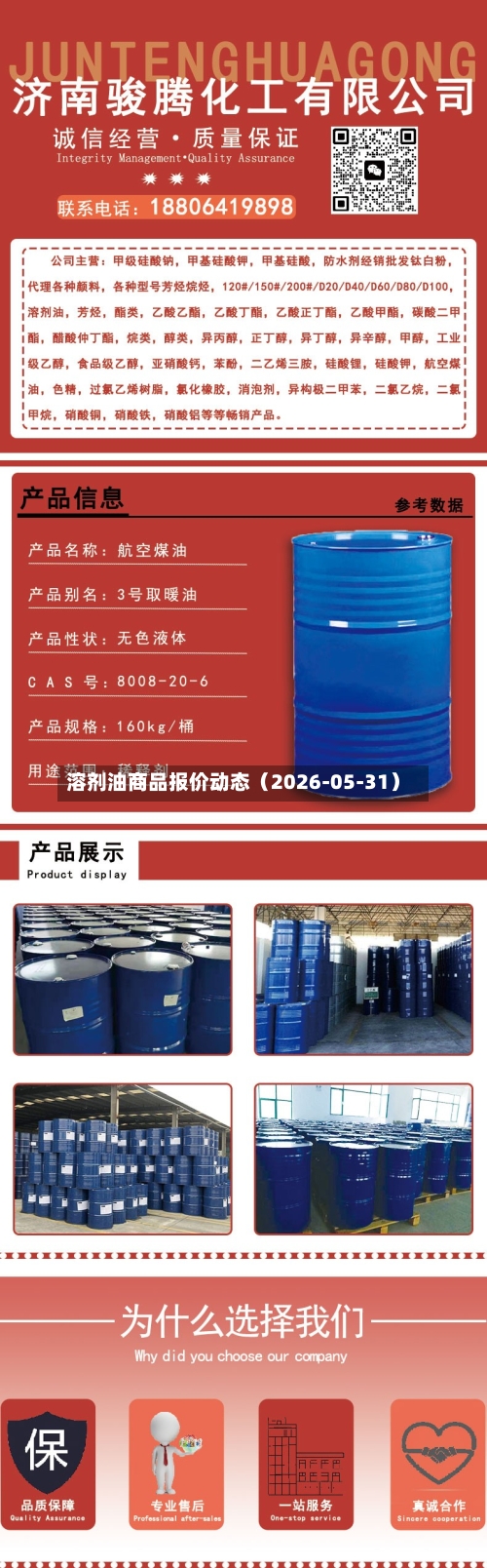 溶剂油商品报价动态（2026-05-31）