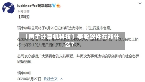 【国金计算机科技】美股软件在涨什么?-第3张图片