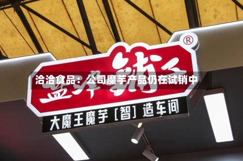 洽洽食品:公司魔芋产品仍在试销中