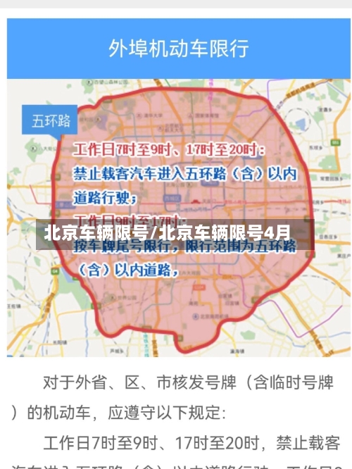北京车辆限号/北京车辆限号4月